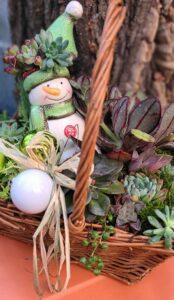 snowman planter