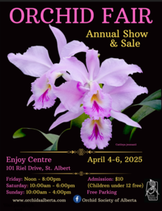 Poster for the 2025 Alberta Orchid Fair