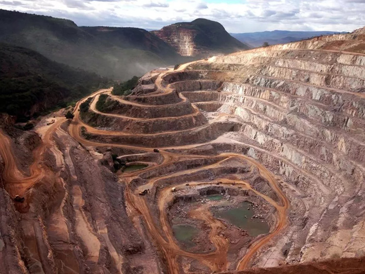 a vermiculite strip mine