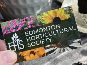 An Edmonton Horticultural Society membership card