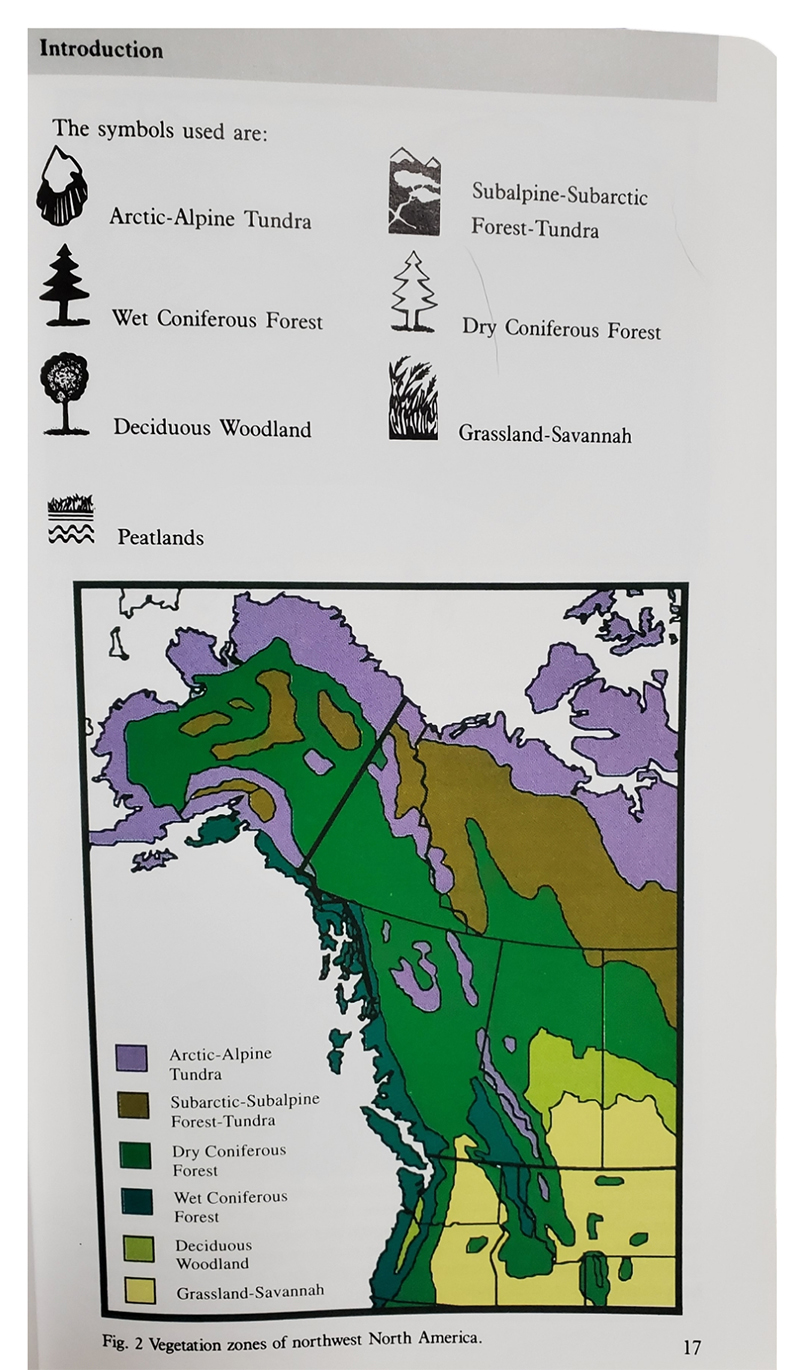 map of climate zones in northwestern North America